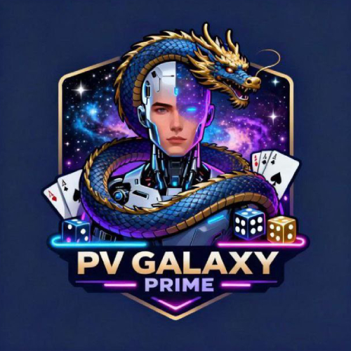 Banner promoting the PVGalaxyPrime Casino mobile app for Android and iOS
